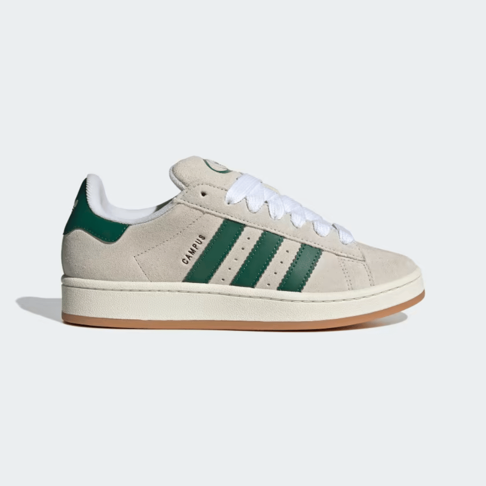 Campus 00s Crystal White Dark Green